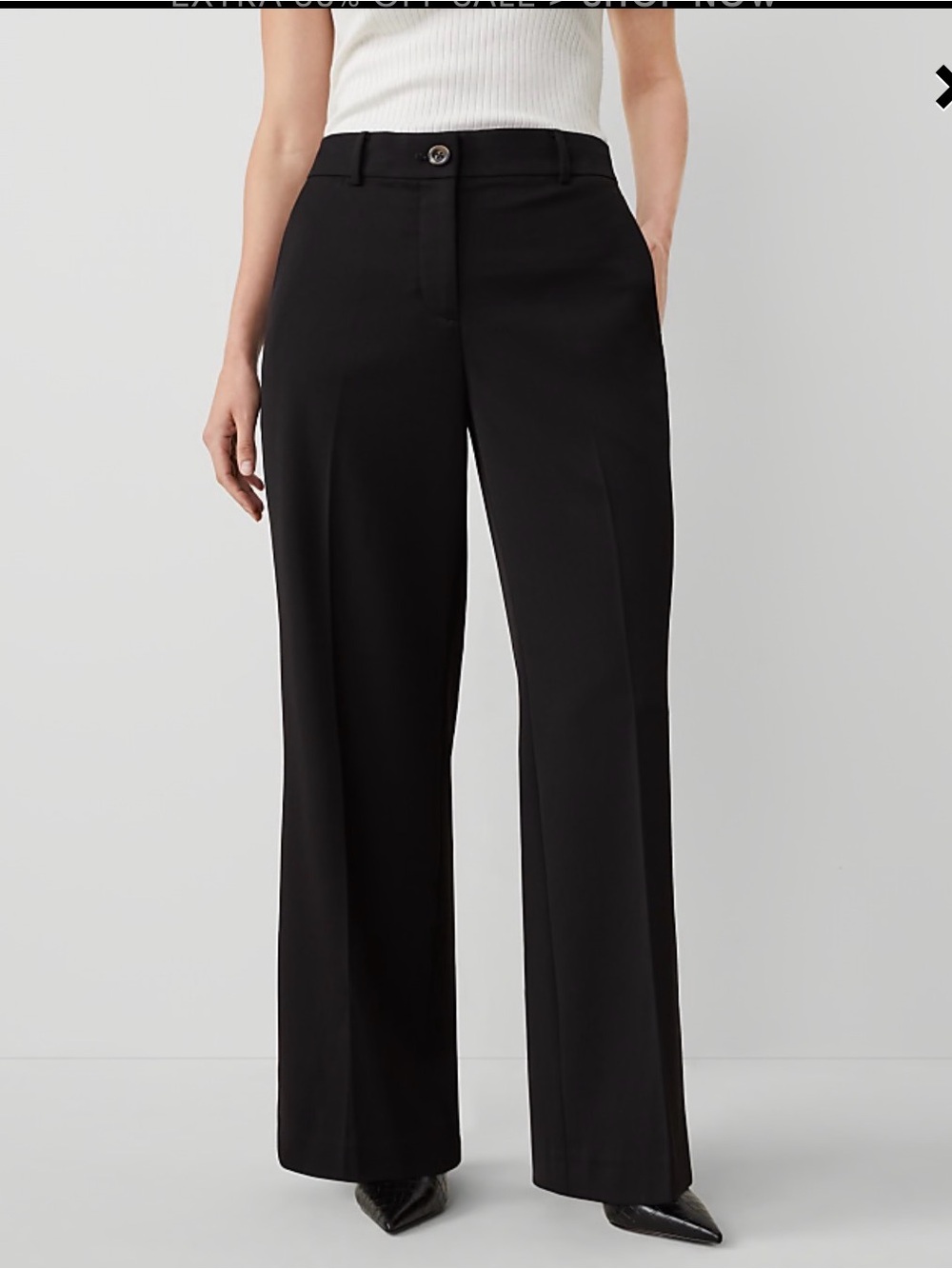 Ann Taylor Curvy Fit The Perfect Wide Leg Pant